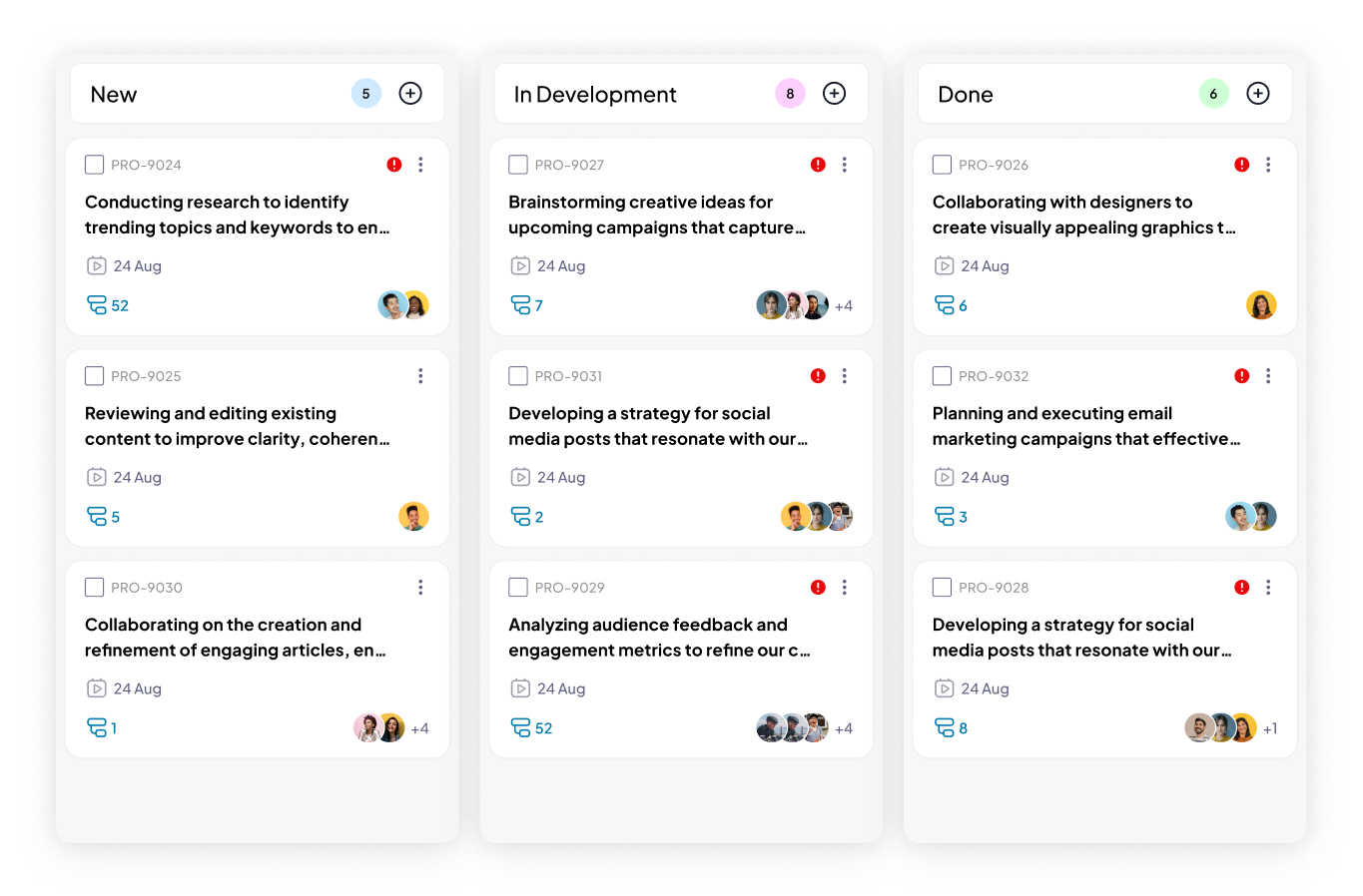 Kanban Board in 5day.io