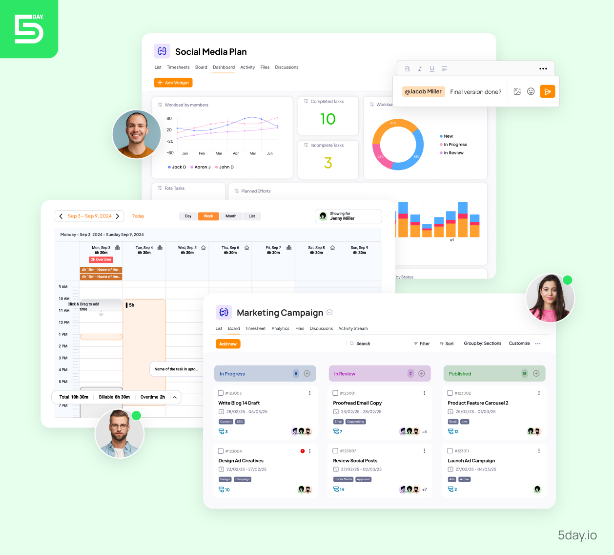5day.io - Project Management software for marketing agency