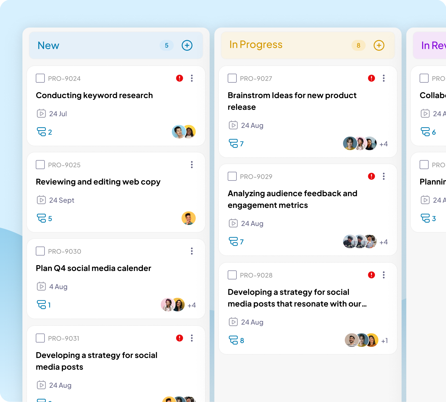 Kanban Board in 5day.io