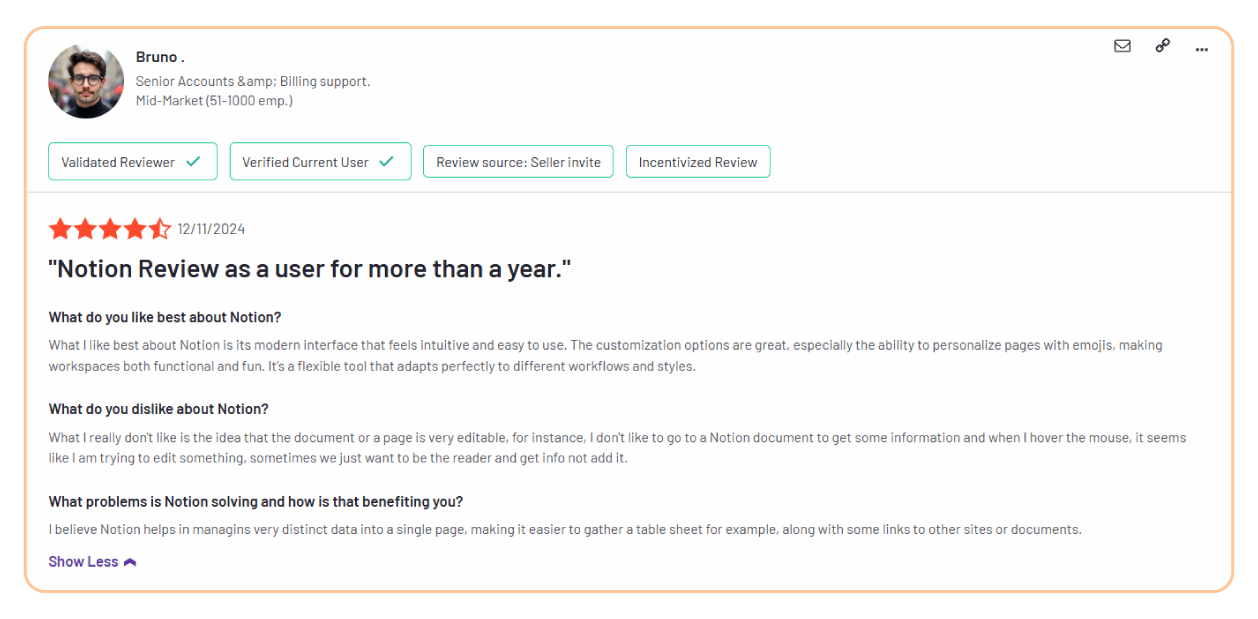 Notion G2 screenshot 