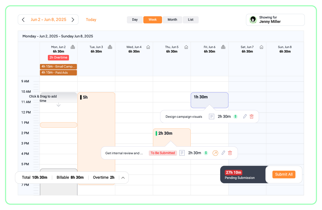 5day.io Timesheet management