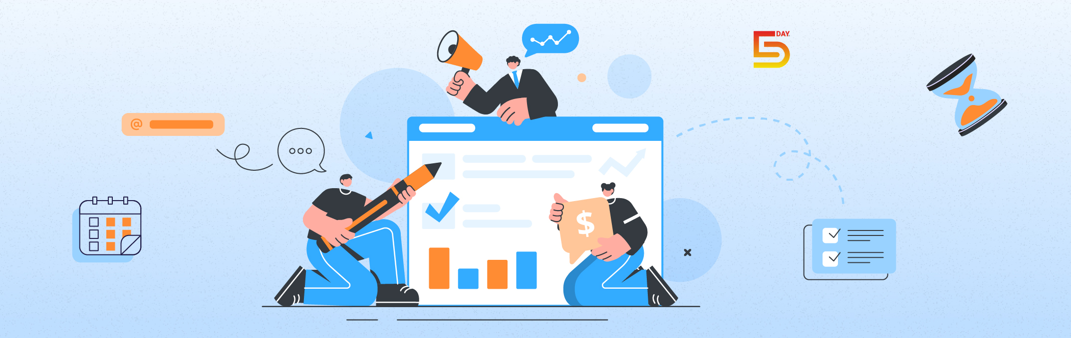 Marketing campaign management with 5day.io marketing project management tool