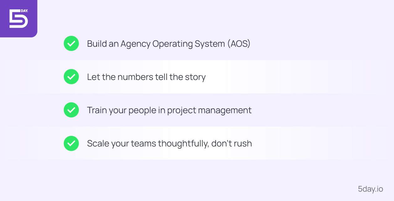 Best practices for sustained success and scaling marketing agency operations