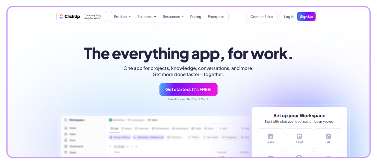 ClickUp preview