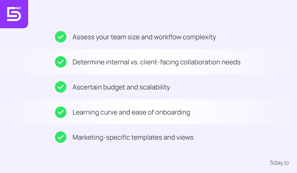 How to choose the right Asana alternative for marketers