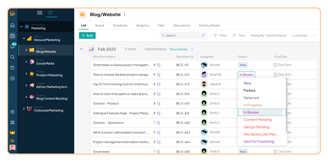 Structured approval workflows 