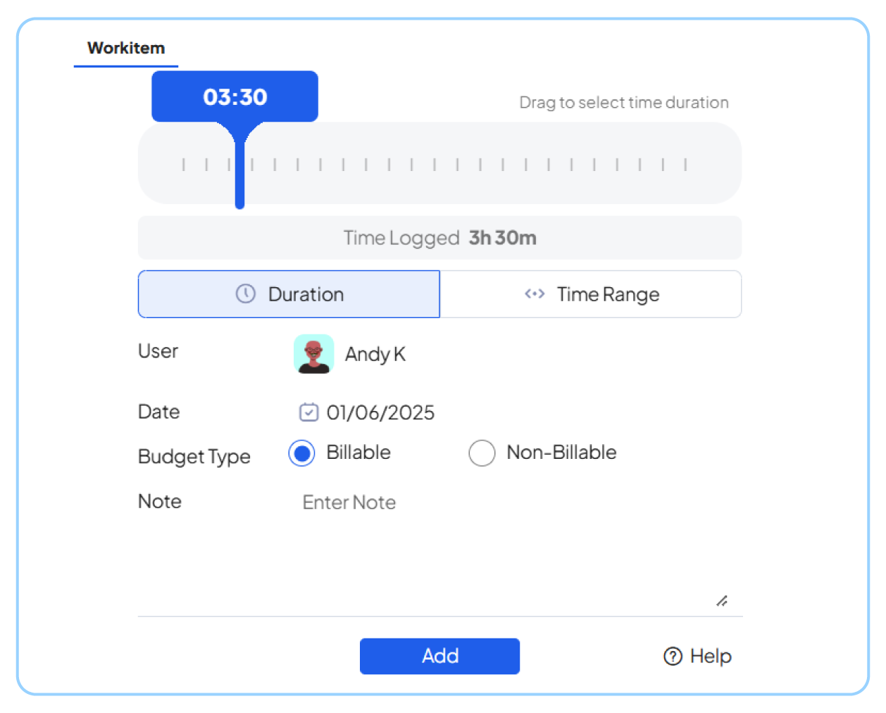 Time estimation for tasks in 5day.io