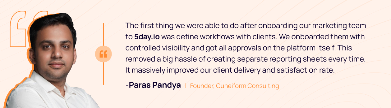 5day.io Client Testimonial