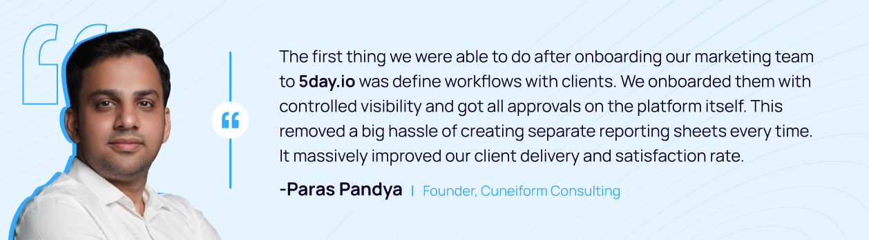Client Testimonial 5day.io