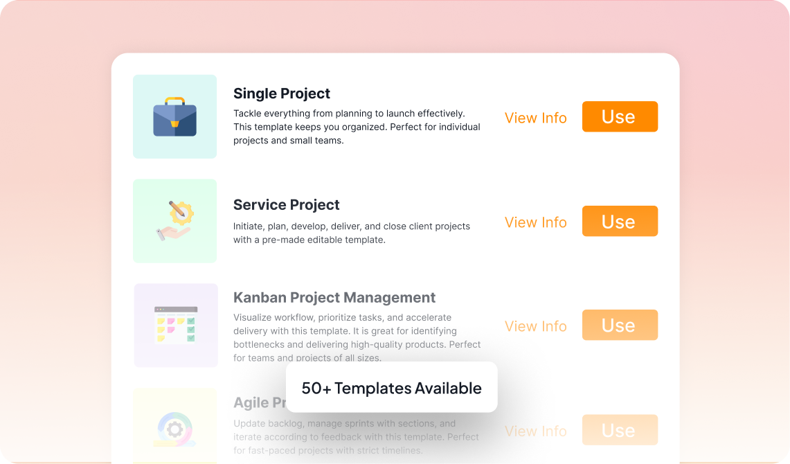 Project Templates in 5day.io