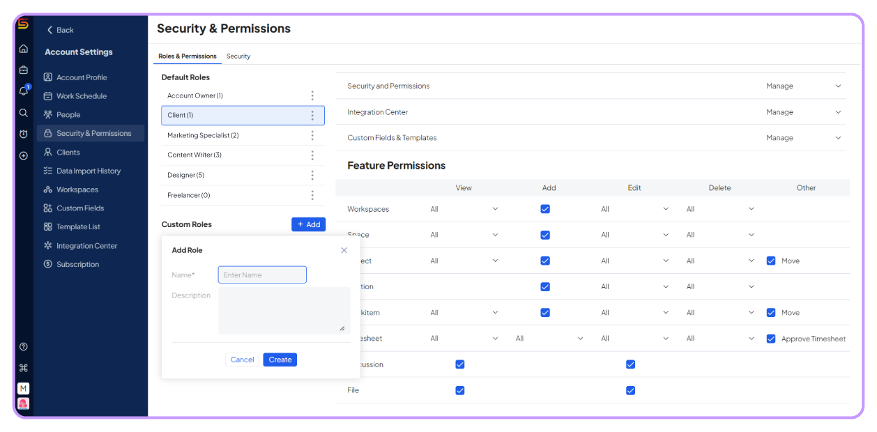 User management in 5day.io