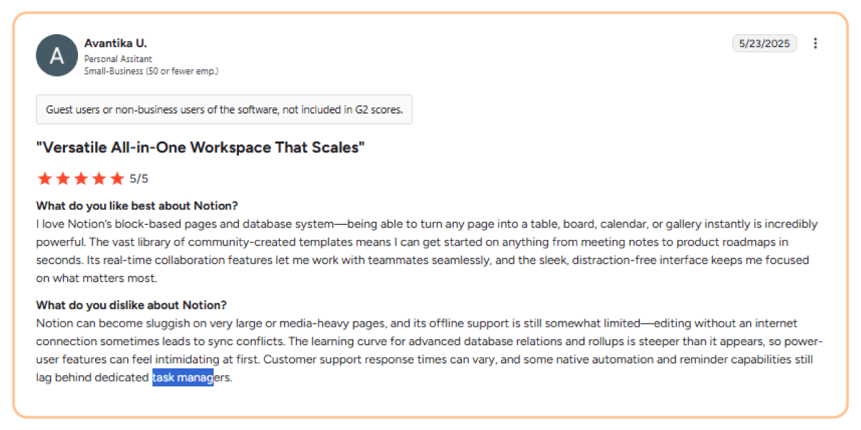 Notion review