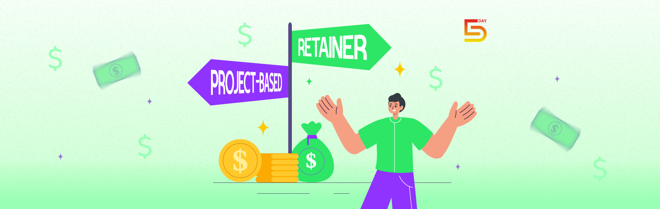 Project-based vs Retainer pricing model for marketing agency