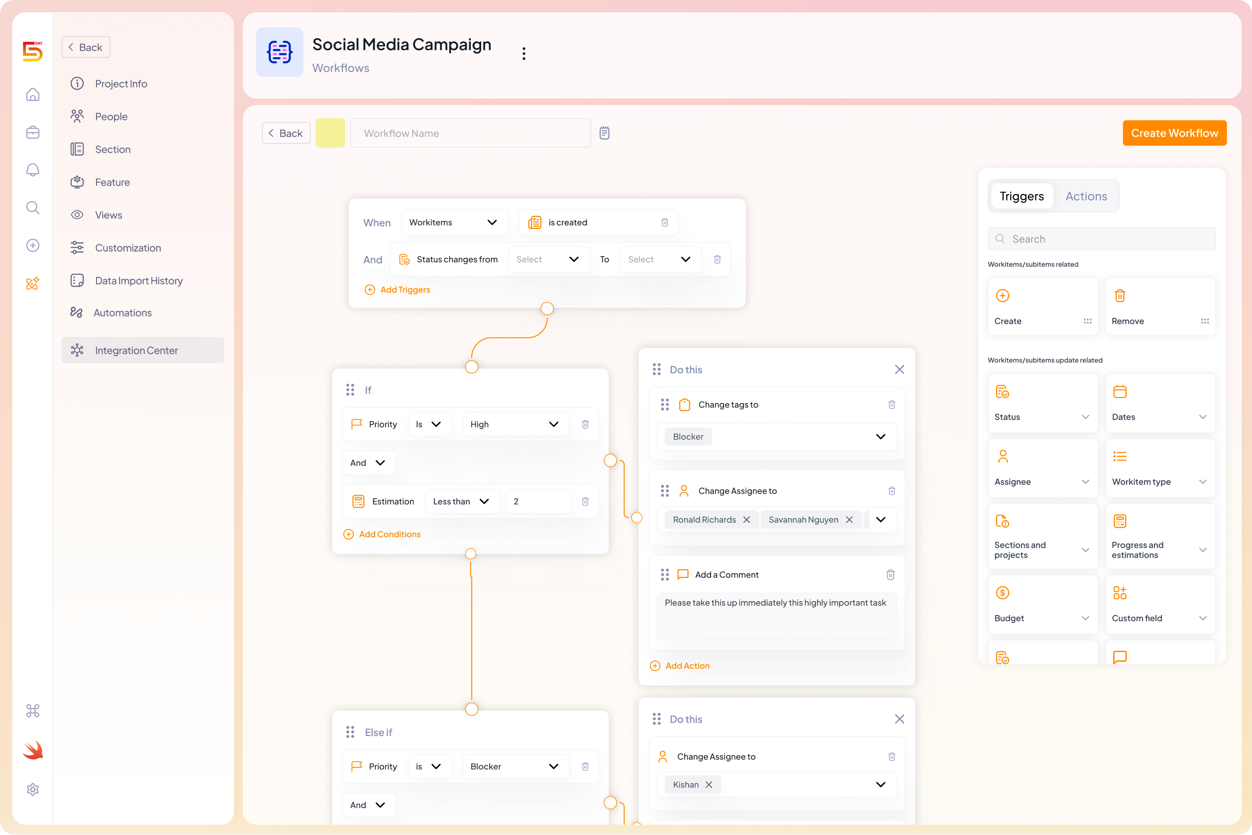 5day.io Workflow Automation