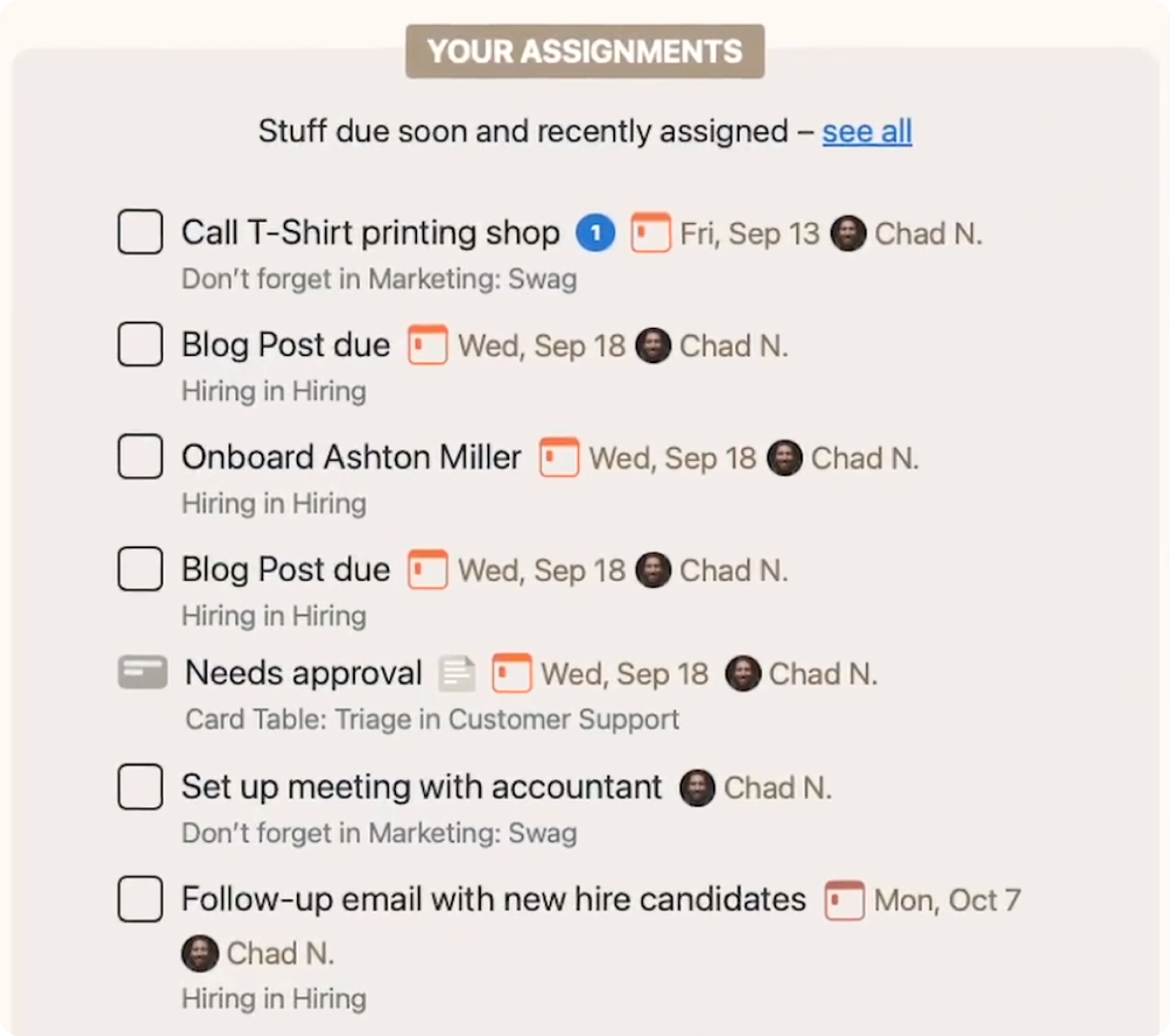 Basecamp task management