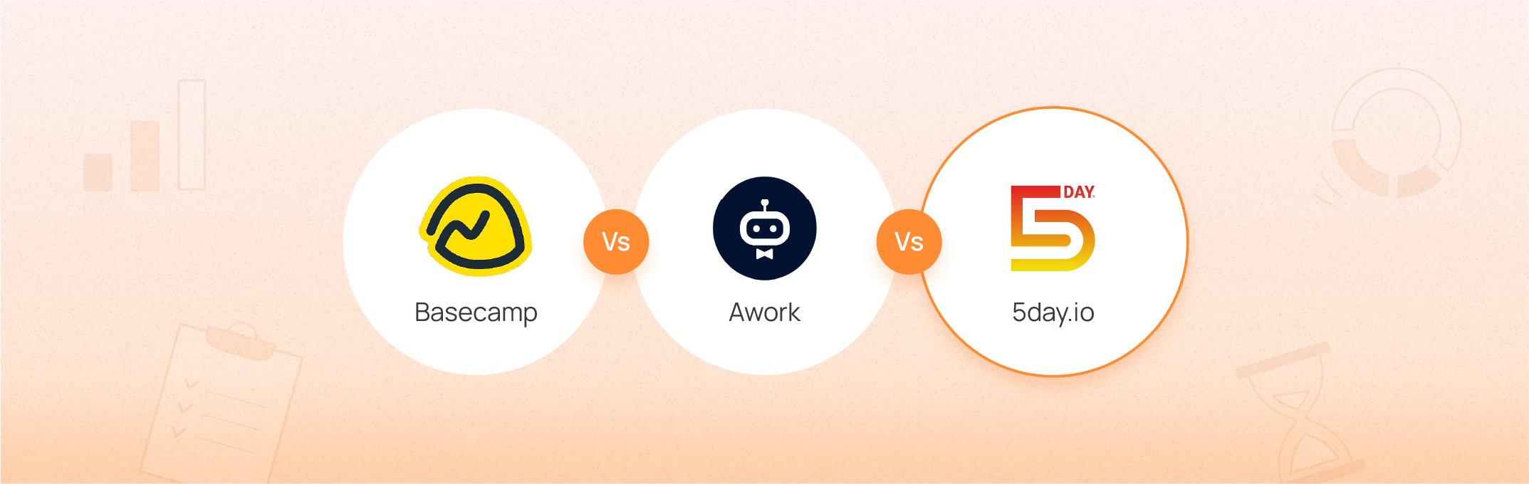 Basecamp vs Awork vs 5day.io