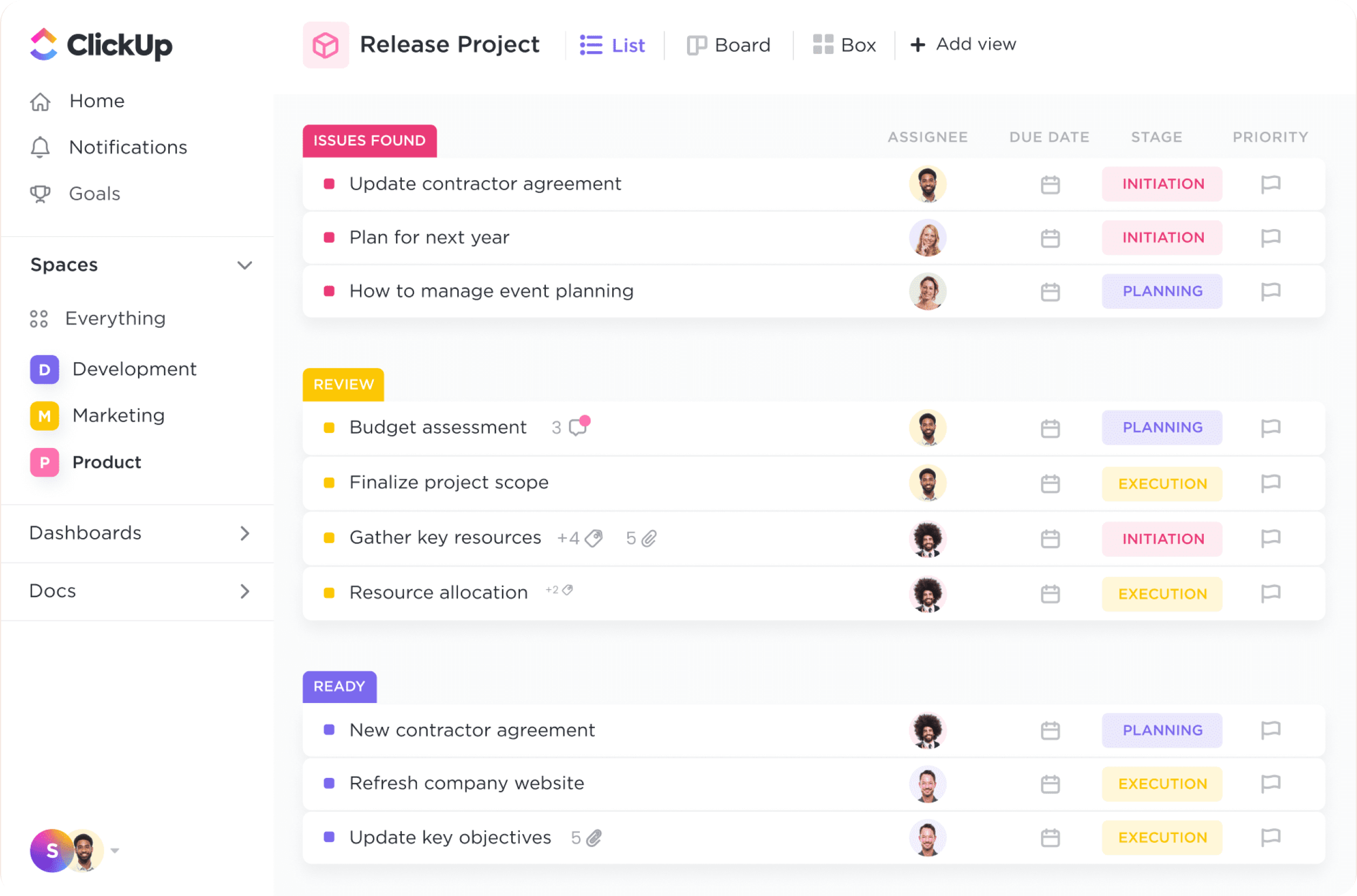 ClickUp setup