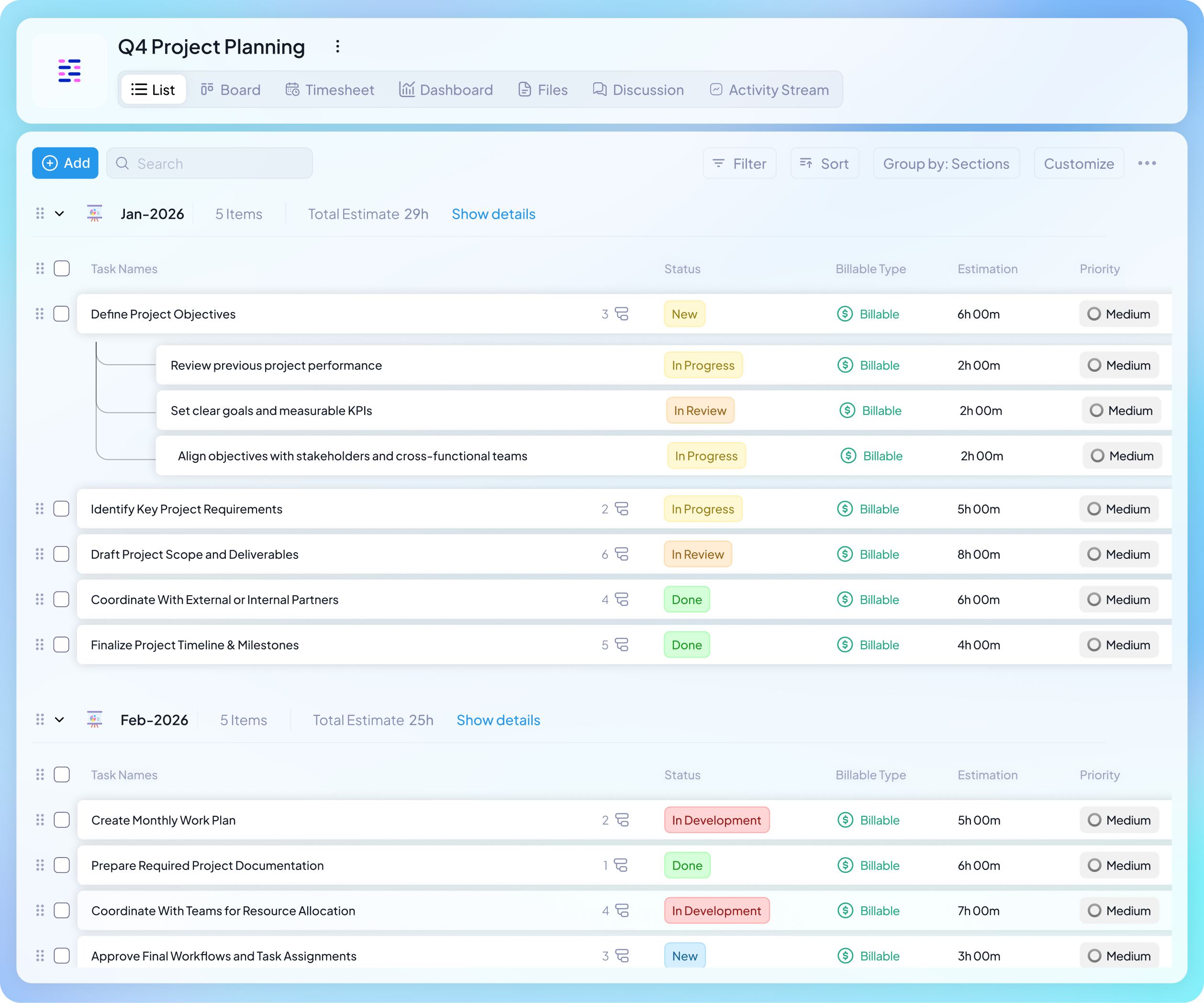 5day.io task management