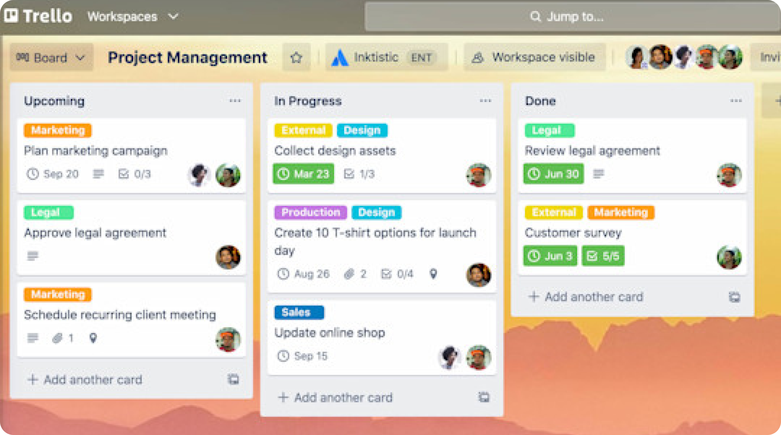 Trello task management