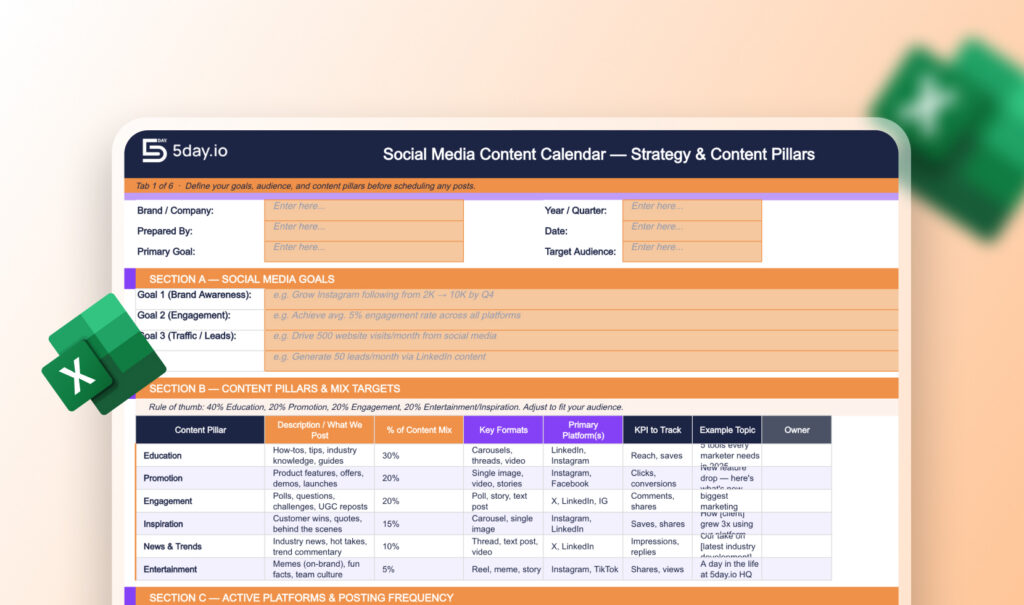 Social Media Content Calendar_Template