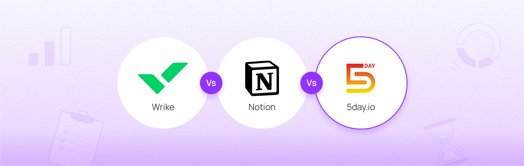 Wrike vs Notion vs 5day.io