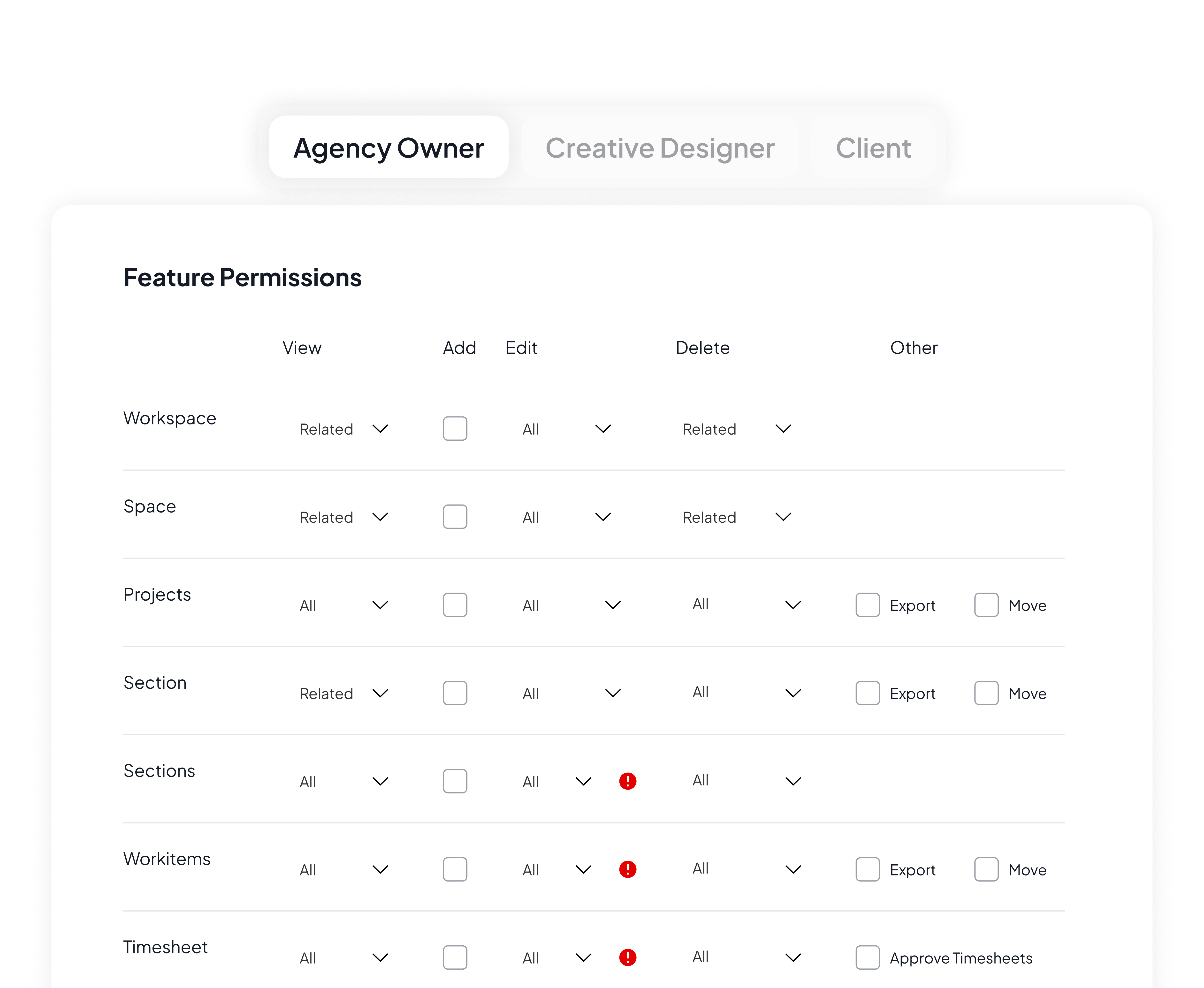 Roles and Permissions in 5day.io