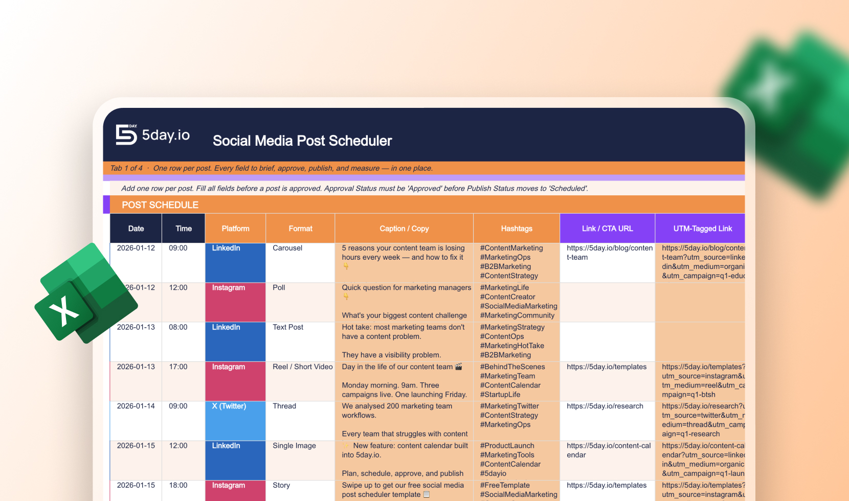 Social Media Post Scheduler template