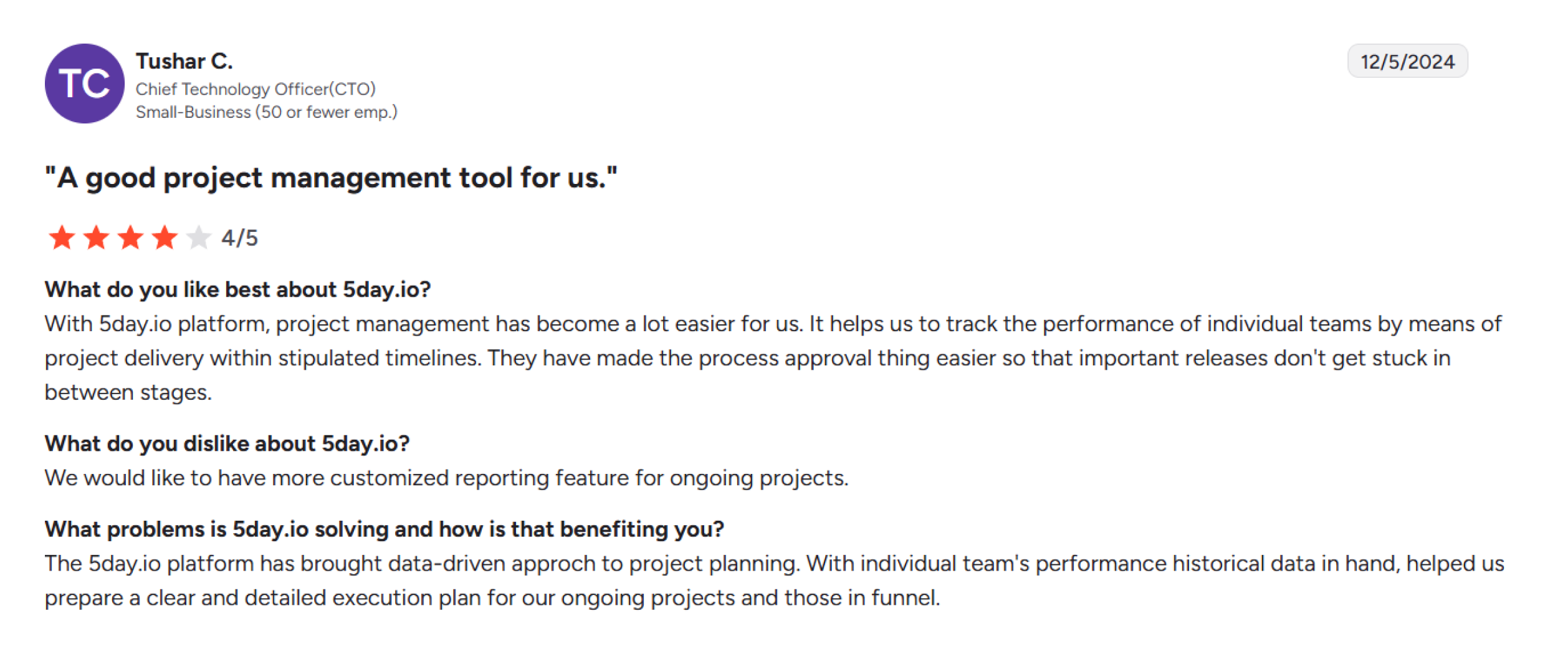 5day.io Review2