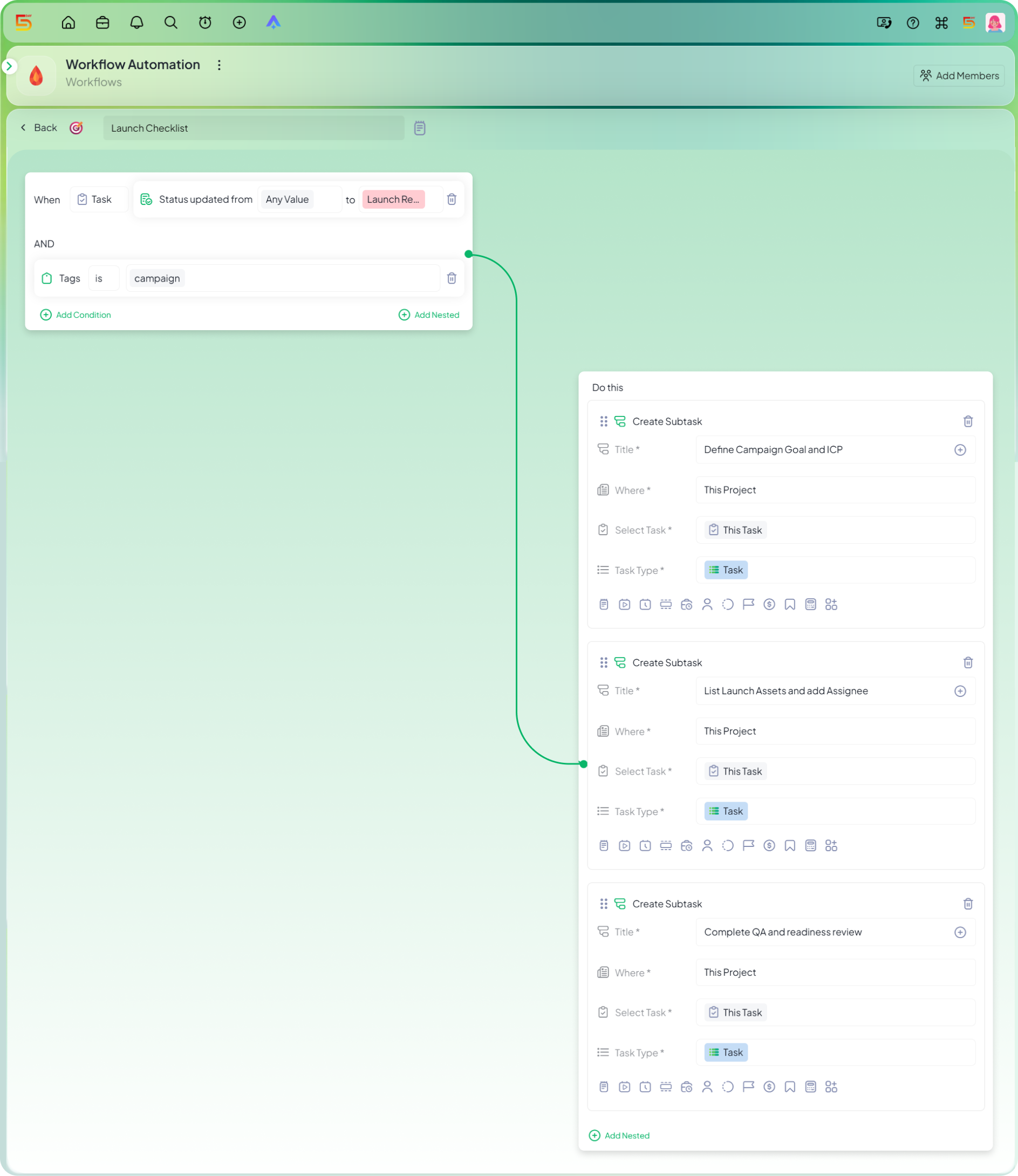 Hand a finished draft to the editor automation in 5day.io