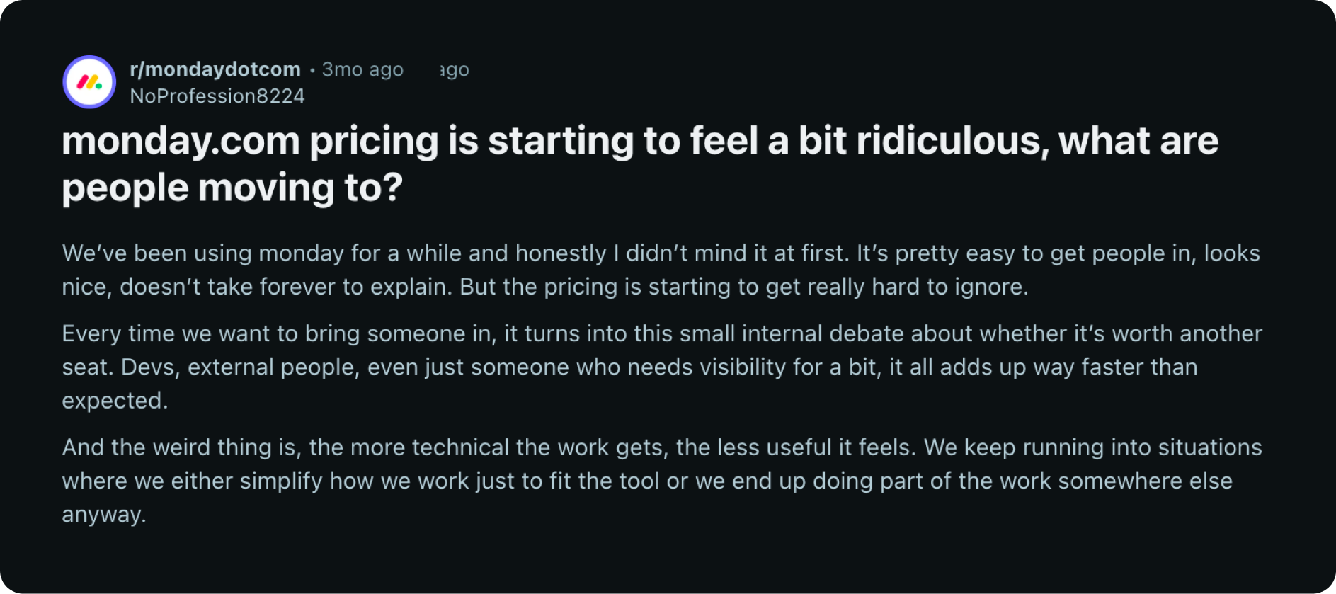 Monday Reddit Review