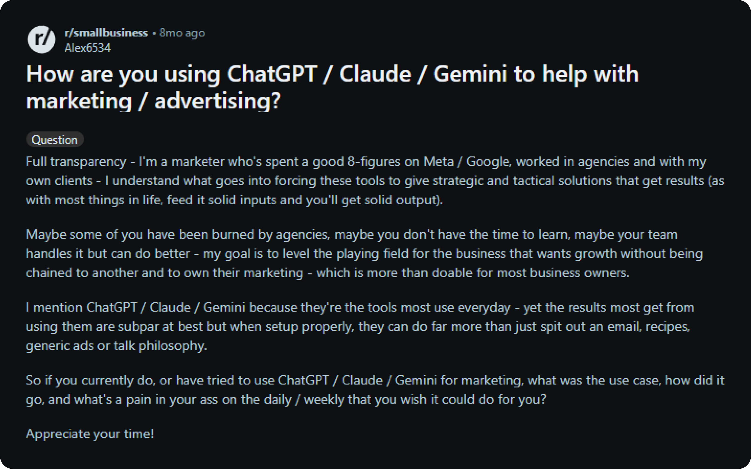 Reddit review for Gemini