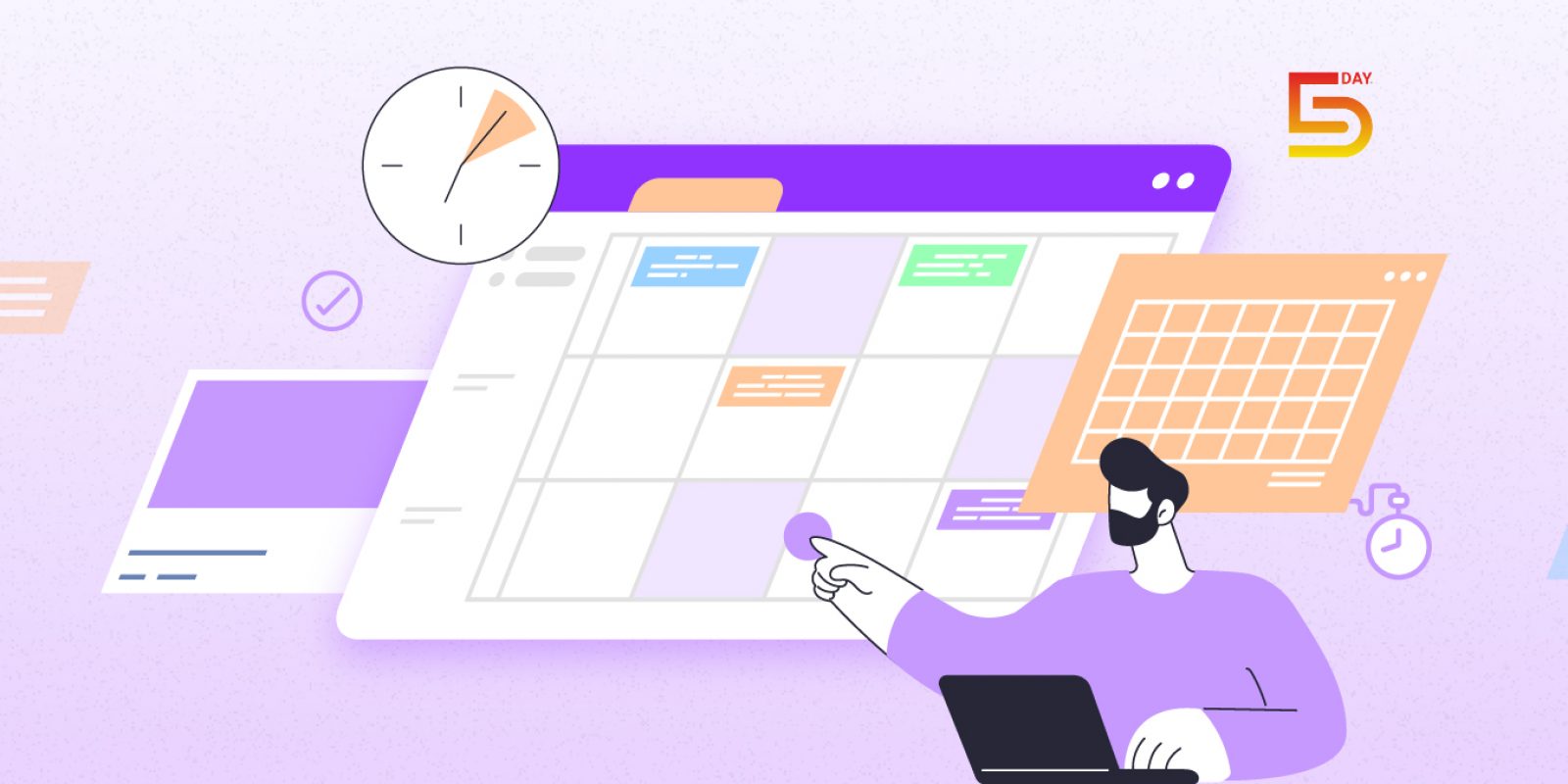 5day.io Timesheet Features Banner