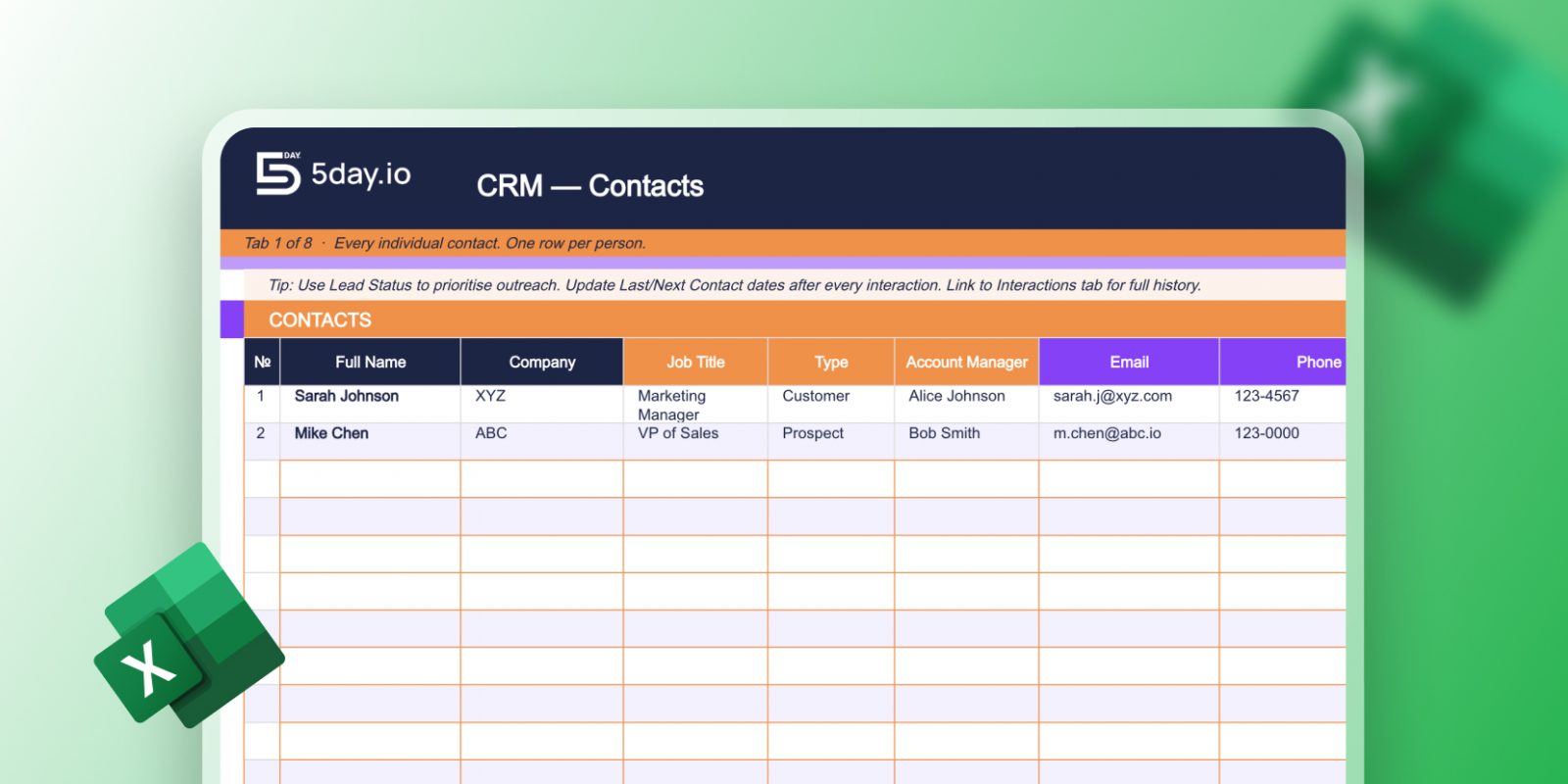 Free CRM Template