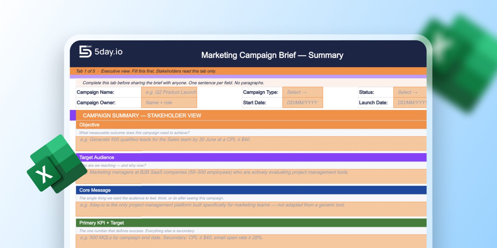 Free Marketing Campaign Brief Template