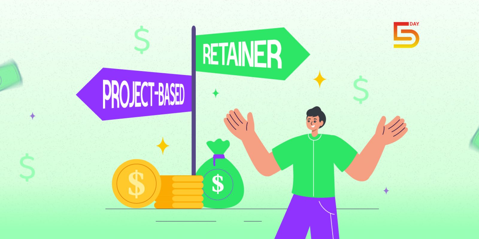 Project-based vs Retainer pricing model for marketing agency