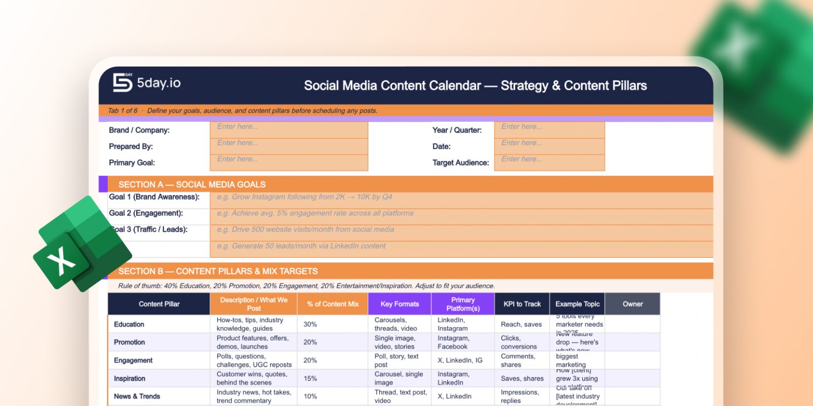 Social Media Content Calendar_Template