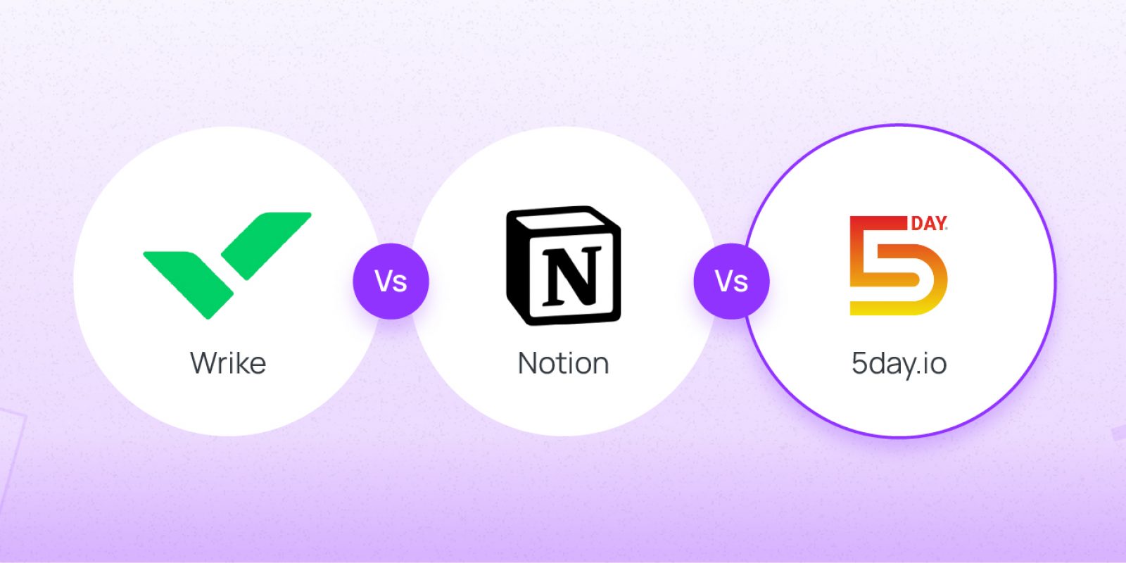 Wrike vs Notion vs 5day.io